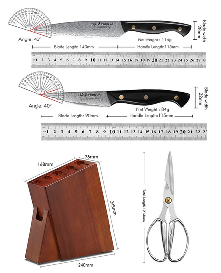 kitchen box knives