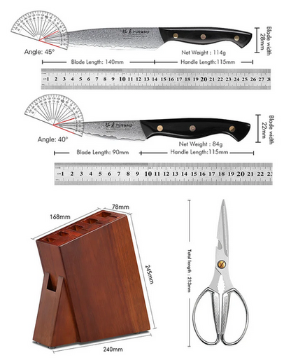 kitchen box knives