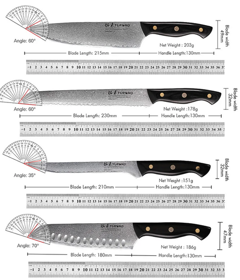 kitchen box knives