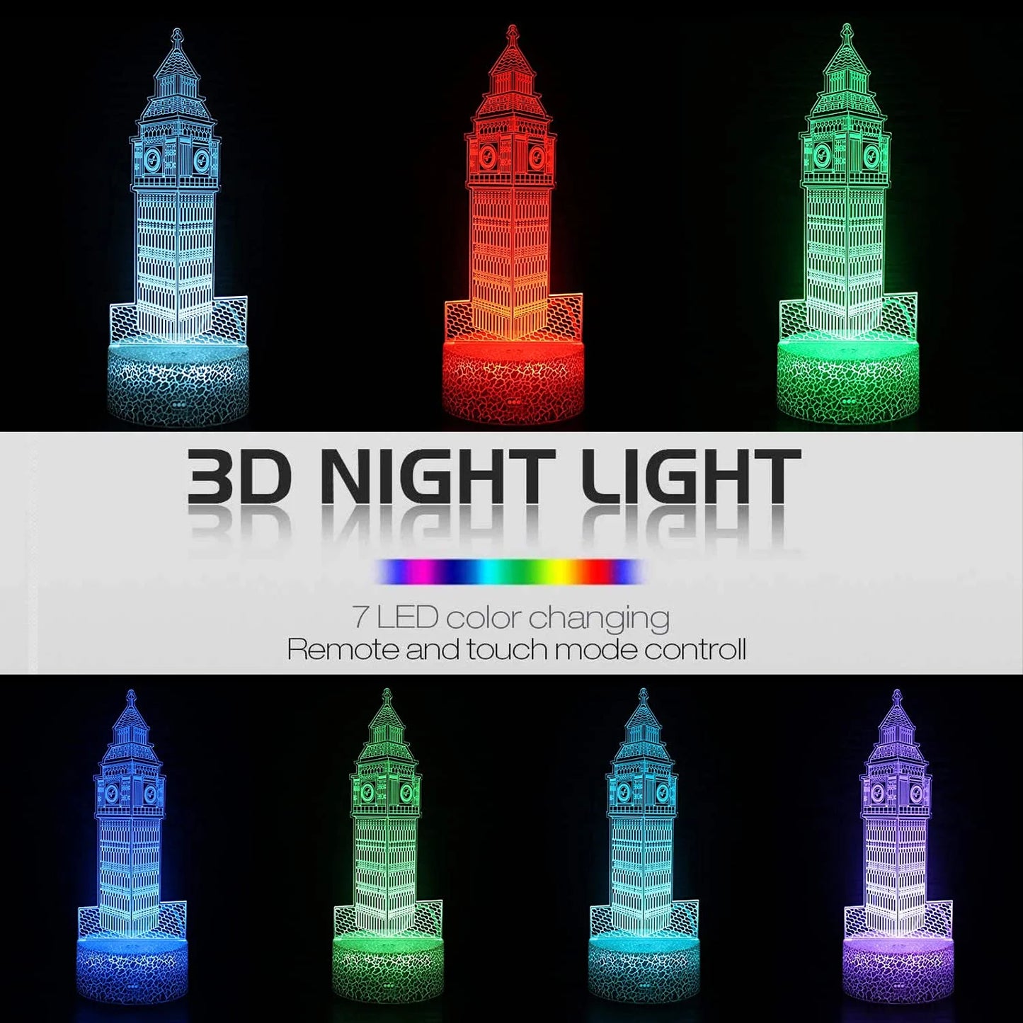 Nighdn-Veilleuse LED 3D