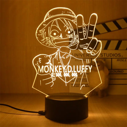 one piece 3D LED night lights