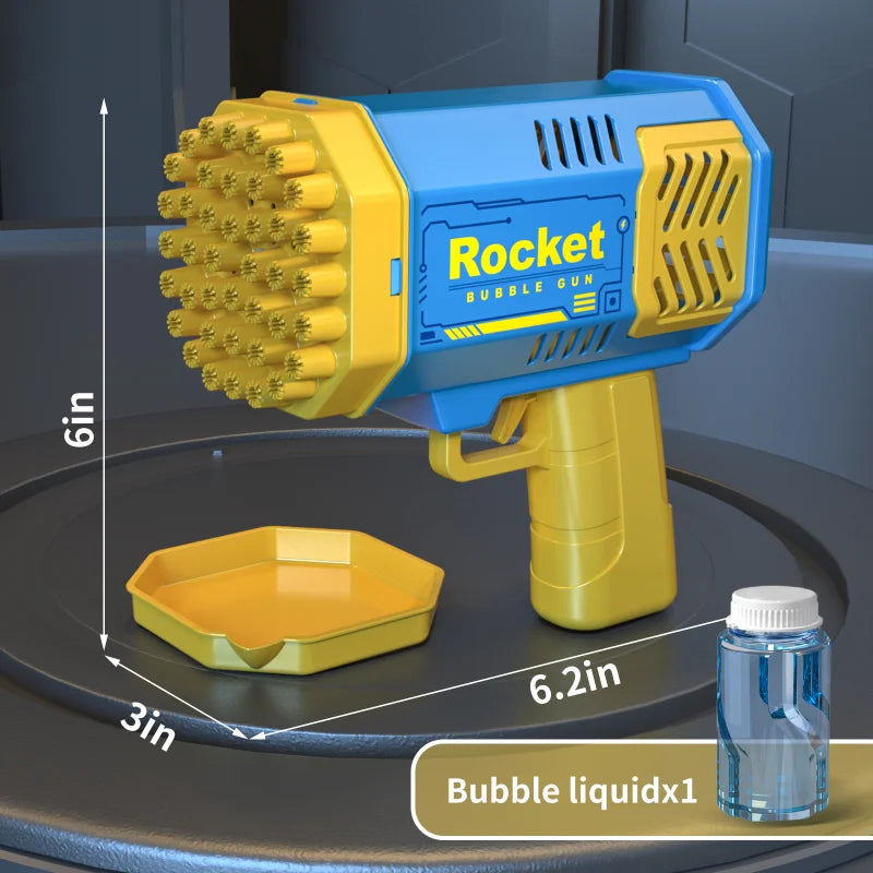 Rocket Launcher Bubble Gun Fully Automatic Electric