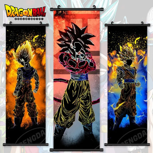 Dragon Ball Z Vertical Anime Scroll Painting