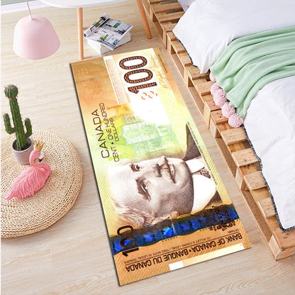 Tapis de sol absorbant à motif de dollar