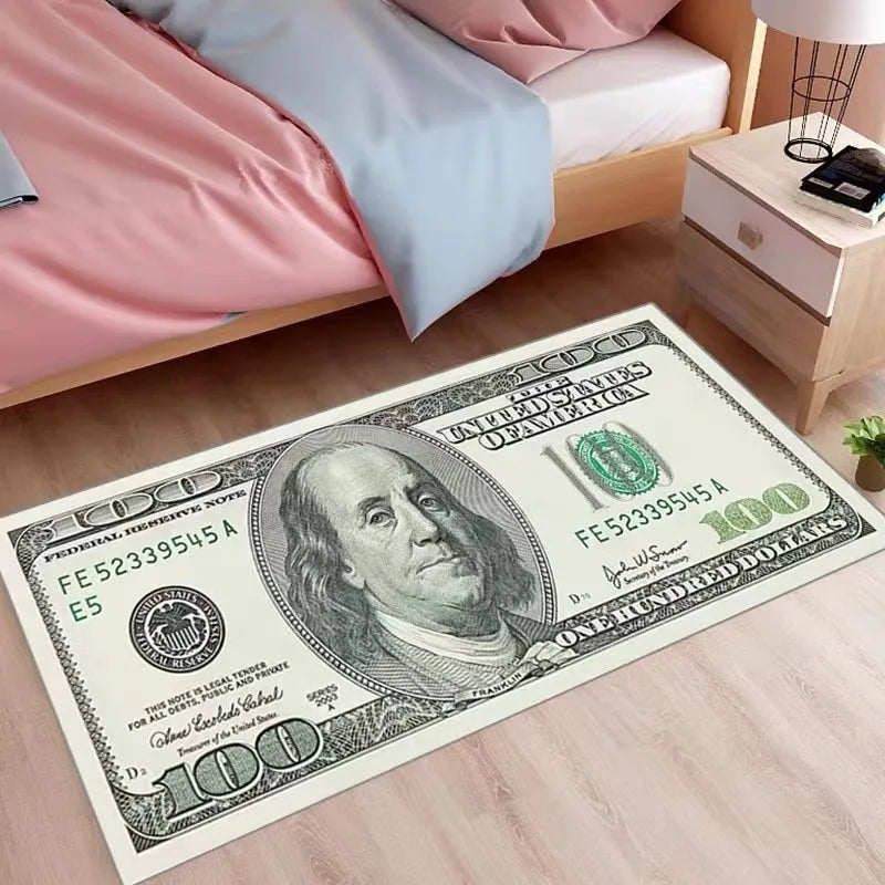 Tapis de sol absorbant à motif de dollar