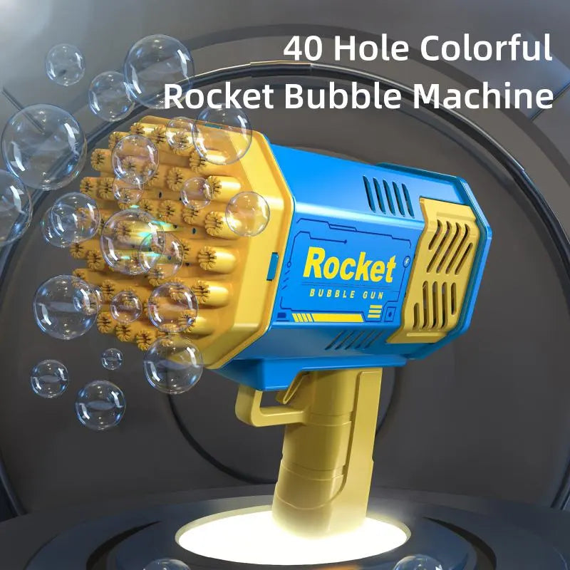 Rocket Launcher Bubble Gun Fully Automatic Electric