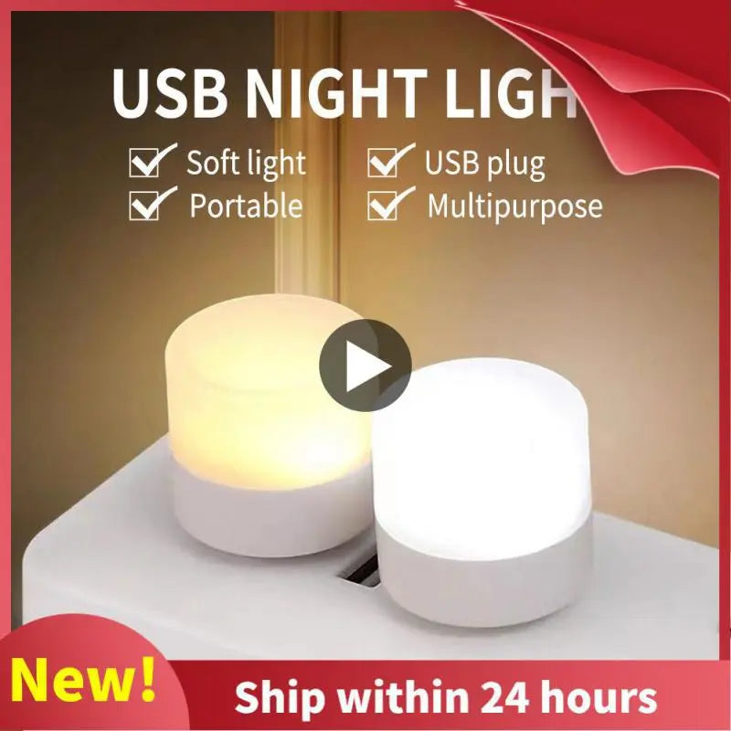 Mini LED lamp with USB plug