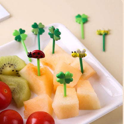 12Pcs Kids Fruit Picks Needle Stick Toothpicks