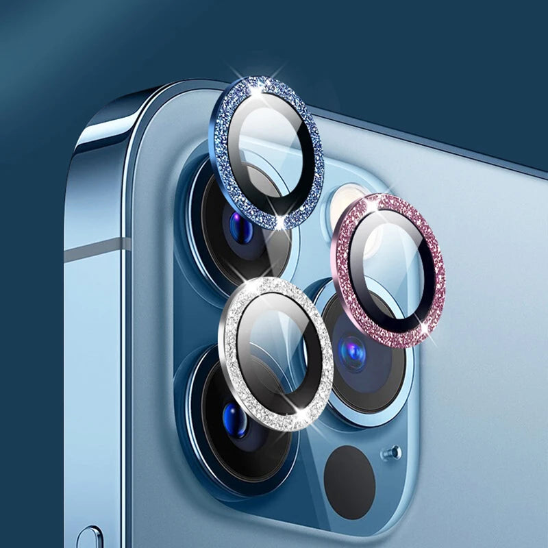 Metal Ring Protector Glass for iPhone