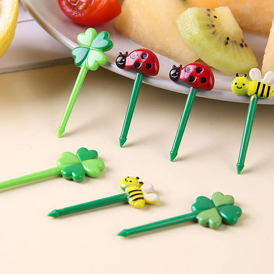 12Pcs Kids Fruit Picks Needle Stick Toothpicks