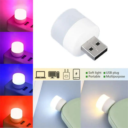 Mini LED lamp with USB plug