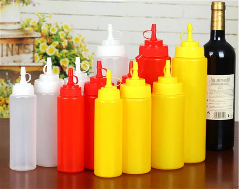 Plastic sauce bottle