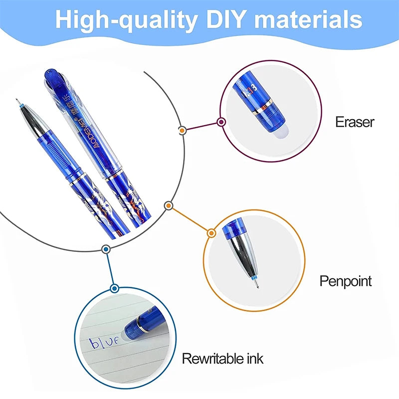 25 pieces Erasable gel ink pen